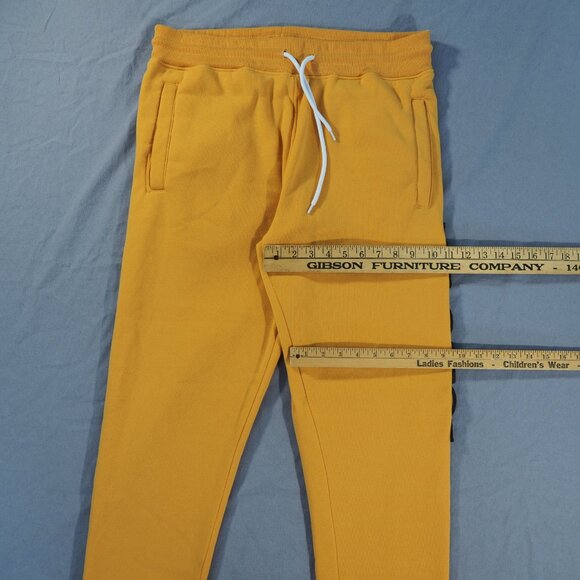 Vintage Southpole Pants Mens Extra Large Yellow Apollo Logo Street Court Joggers - Picture 7 of 13